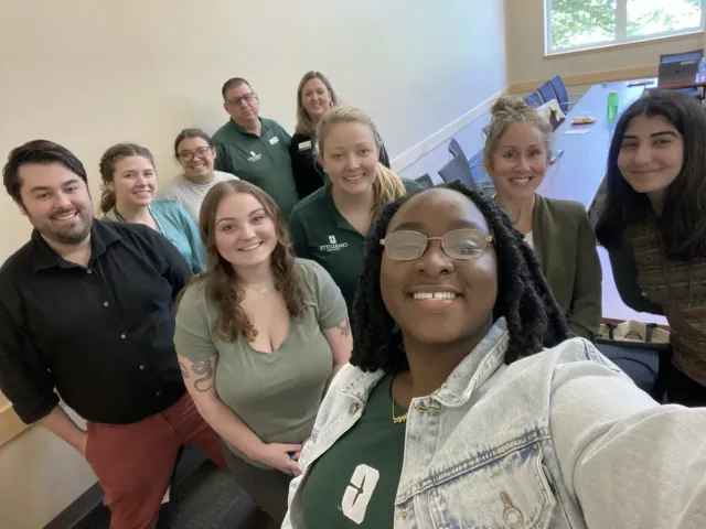 Student Centers Advisory Board Members Selfie